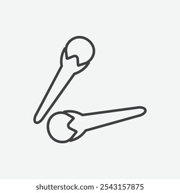 Nelken-Symbol-Set. Vektorgrafik.