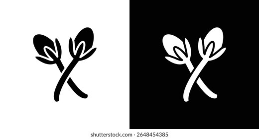 Cloves icon symbol collection. Flat vector stock illustration.