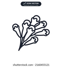 cloves icon symbol template for graphic and web design collection logo vector illustration