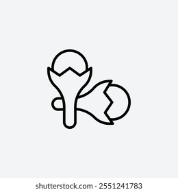 Cloves thin liner icon isolated.
