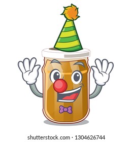 Clown almond butter isolated in the mascot