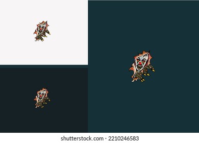 Clown Angry Vector Illustration Design