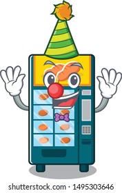 Clown bakery vending machine in the cartoon