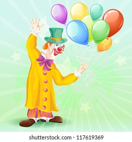 The Clown with balloons