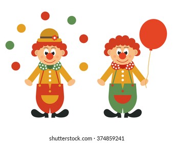 clown and balls set
