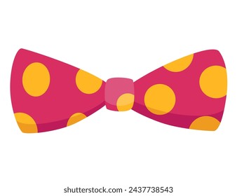 Clown bow tie with dots on it. Circus dress element