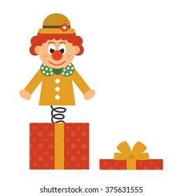 clown and box