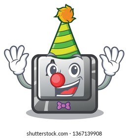 Clown A button attached a cartoon keyboard