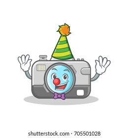 Clown camera caharacter cartoon design