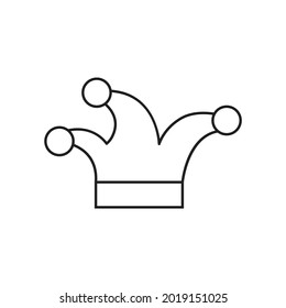 Clown cap icon design vector illustration