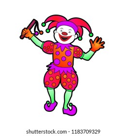 clown cartoon character illustration
