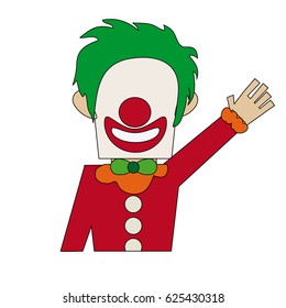 clown cartoon icon image 