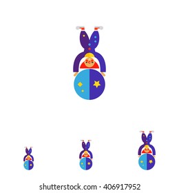 Clown Character Vector Icon 2