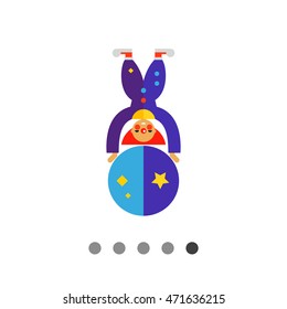 Clown Character Vector Icon 2