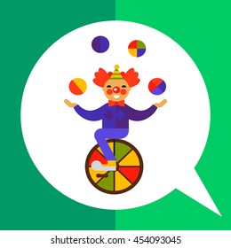 Clown Character Vector Icon 3