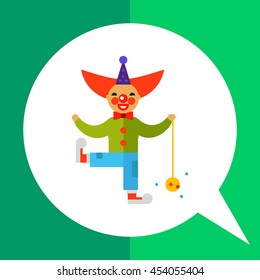 Clown Character Vector Icon 4