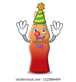 Clown cola bottle jelly candy mascot cartoon