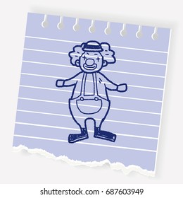 clown doodle