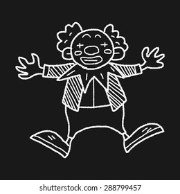 clown doodle drawing