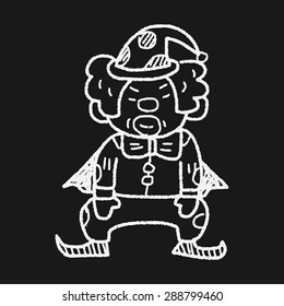 clown doodle drawing
