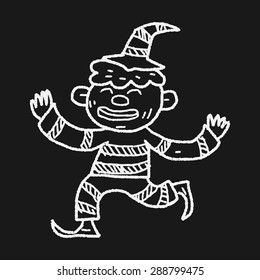 clown doodle drawing