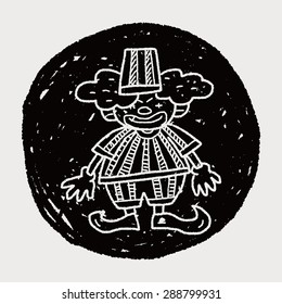 clown doodle drawing