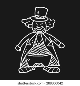 clown doodle drawing