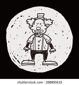 clown doodle drawing