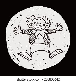 clown doodle drawing