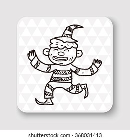clown doodle drawing