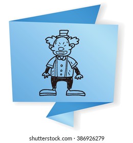 clown doodle drawing