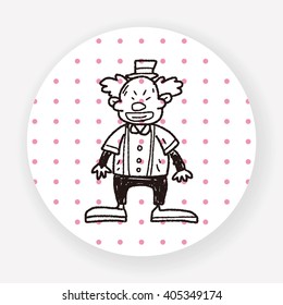 clown doodle drawing