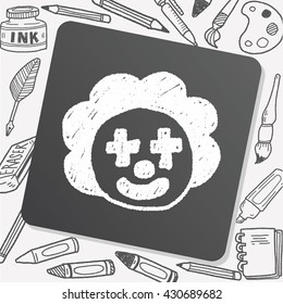 clown doodle drawing