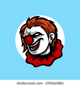 Clown E Sport Mascot Logo