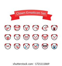 CLOWN EMOTICONS ARE SUITABLE FOR SOCIAL MEDIA NEEDS