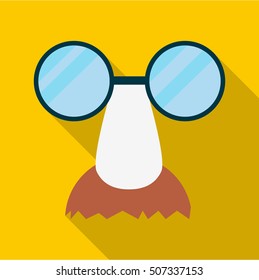 Clown face icon. Flat illustration of clown face vector icon for web