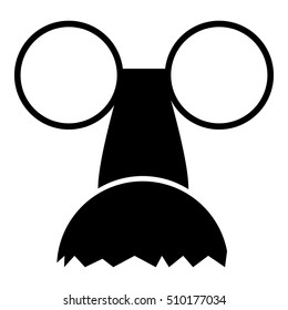 Clown face icon. Simple illustration of clown face vector icon for web