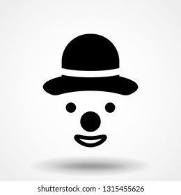 Clown face icon. Clown vector illustration