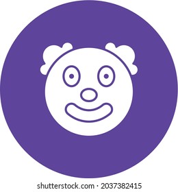 Clown Face icon vector image. Can also be used for Village. Suitable for mobile apps, web apps and print media.