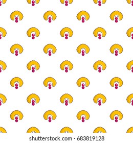Clown face pattern