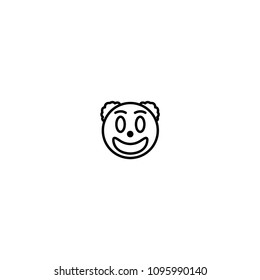 Clown Face Vector Character