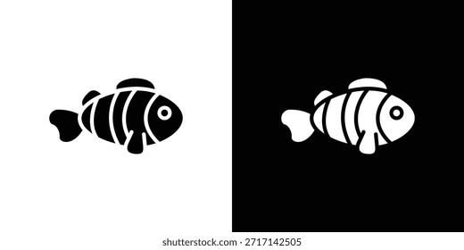 Clown Fisch Symbol Vektor Design Element Vektor eps 10