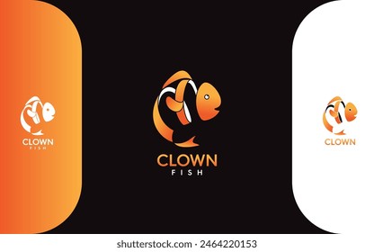 Clown Fish Ocean logo vector