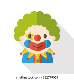 clown flat icon