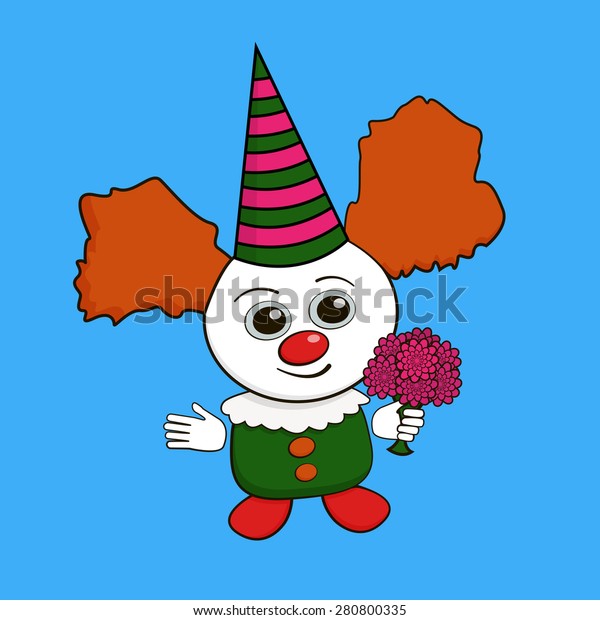 Clown Flowers Stock Vector (Royalty Free) 280800335