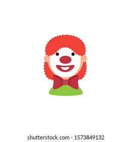 clown fun detailed style icon vector illustration design