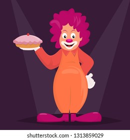 Clown funny cartoon