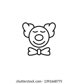 clown  funny character icon vector illustration
