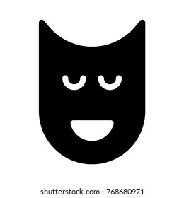  clown glyph icon
