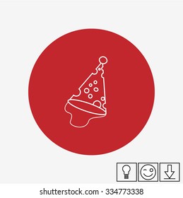 Clown Hat Flat Icon